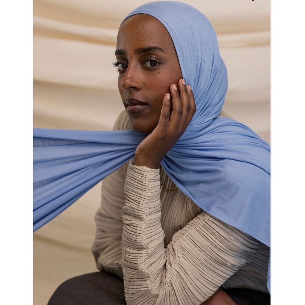 Vela Wild Blue Jersey Lite Modal Hijab Standard 26x70 NWT Sealed Blue Scarf